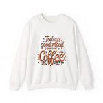 Coffee Mood Crewneck Sweatshirt - Cozy Gift for Coffee Lovers, Perfect for Birthdays, Holidays, Casual Days, Comfortable Wear