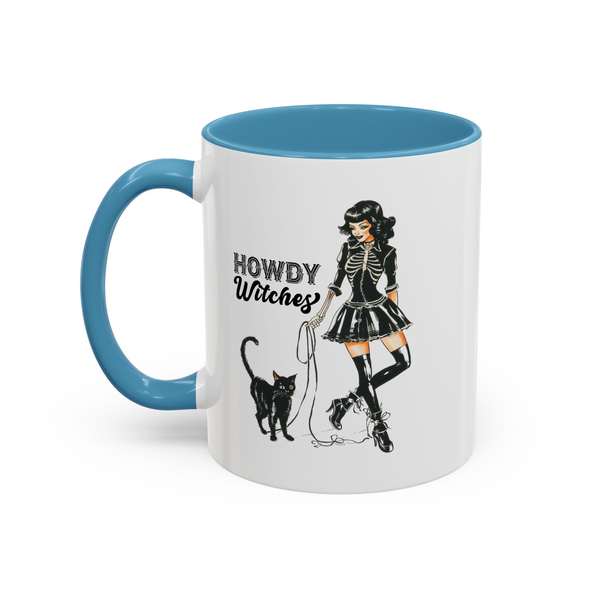Spooky Cat Coffee Mug, Halloween Gifts, Witchy Home Decor, Black Cat Mug, Cozy Drinkware, Magical Kitchen Accessories