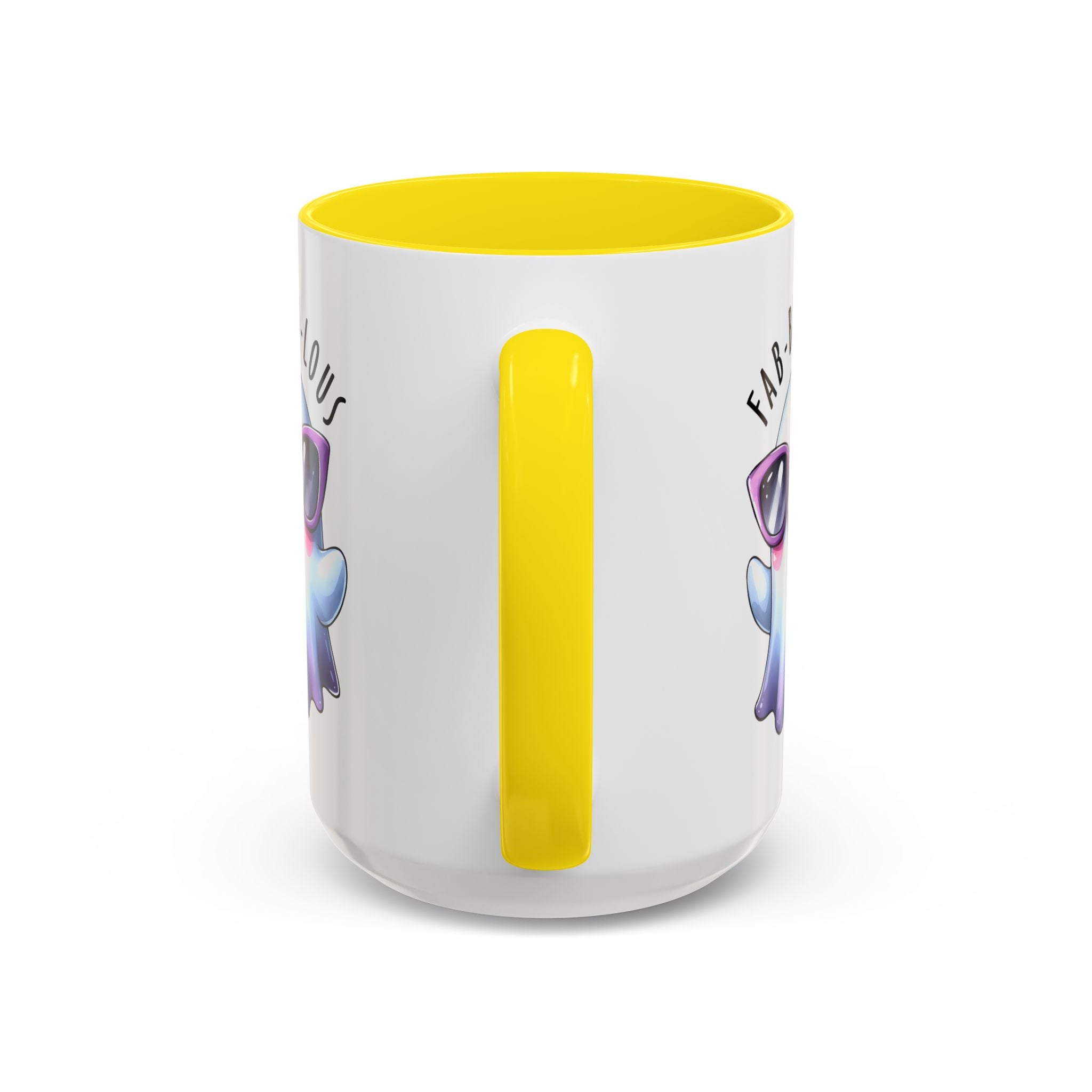 Fab-Boo-Lous Ghost Coffee Mug | Cute Halloween Mug, Fun Gift for Ghost Lovers, Spooky Seasonal Decor, Adorable Tea Cup