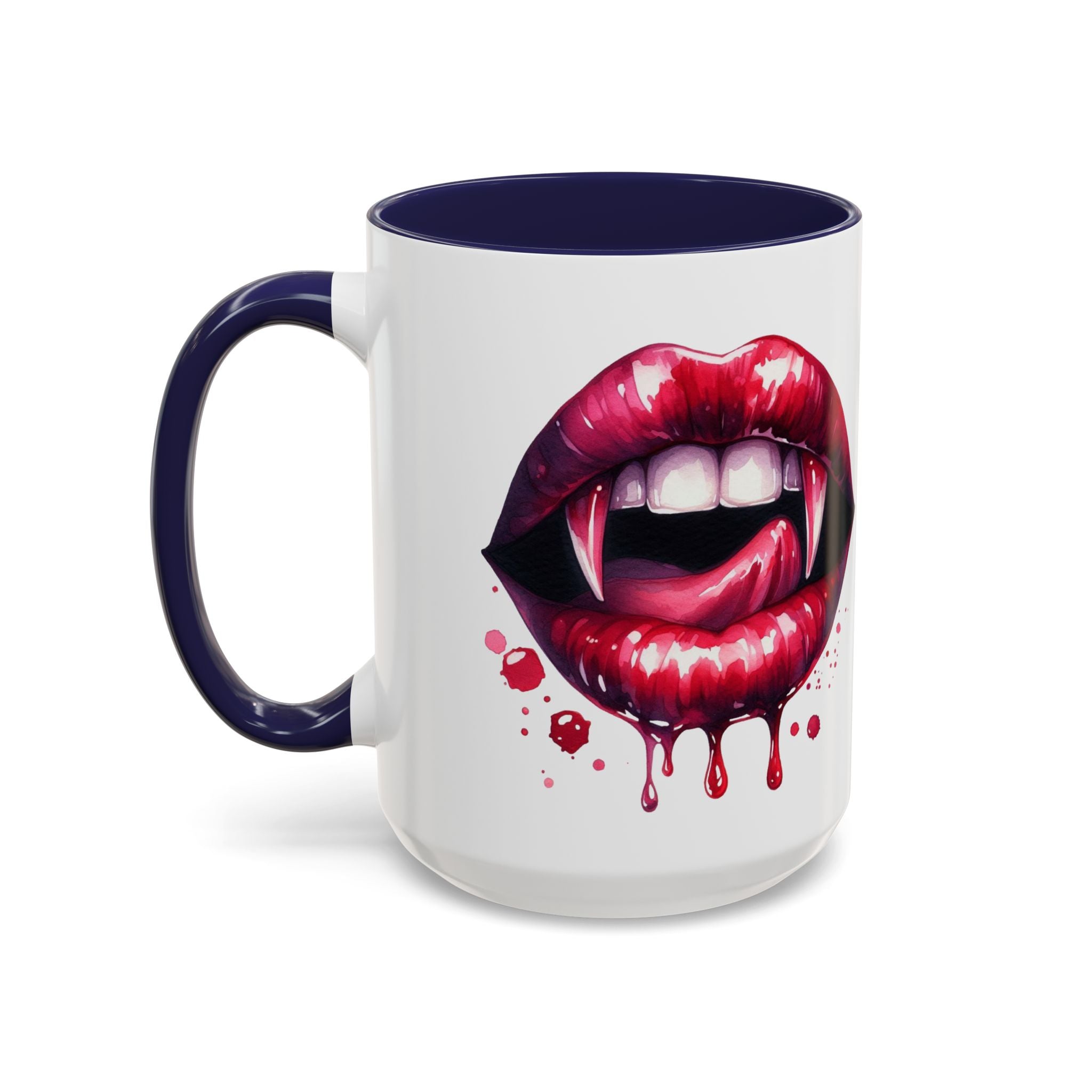 Gothic Vampire Teeth Coffee Mug – Perfect for Halloween, Spooky Occasions, Gift for Horror Lovers, Unique Accent Cup