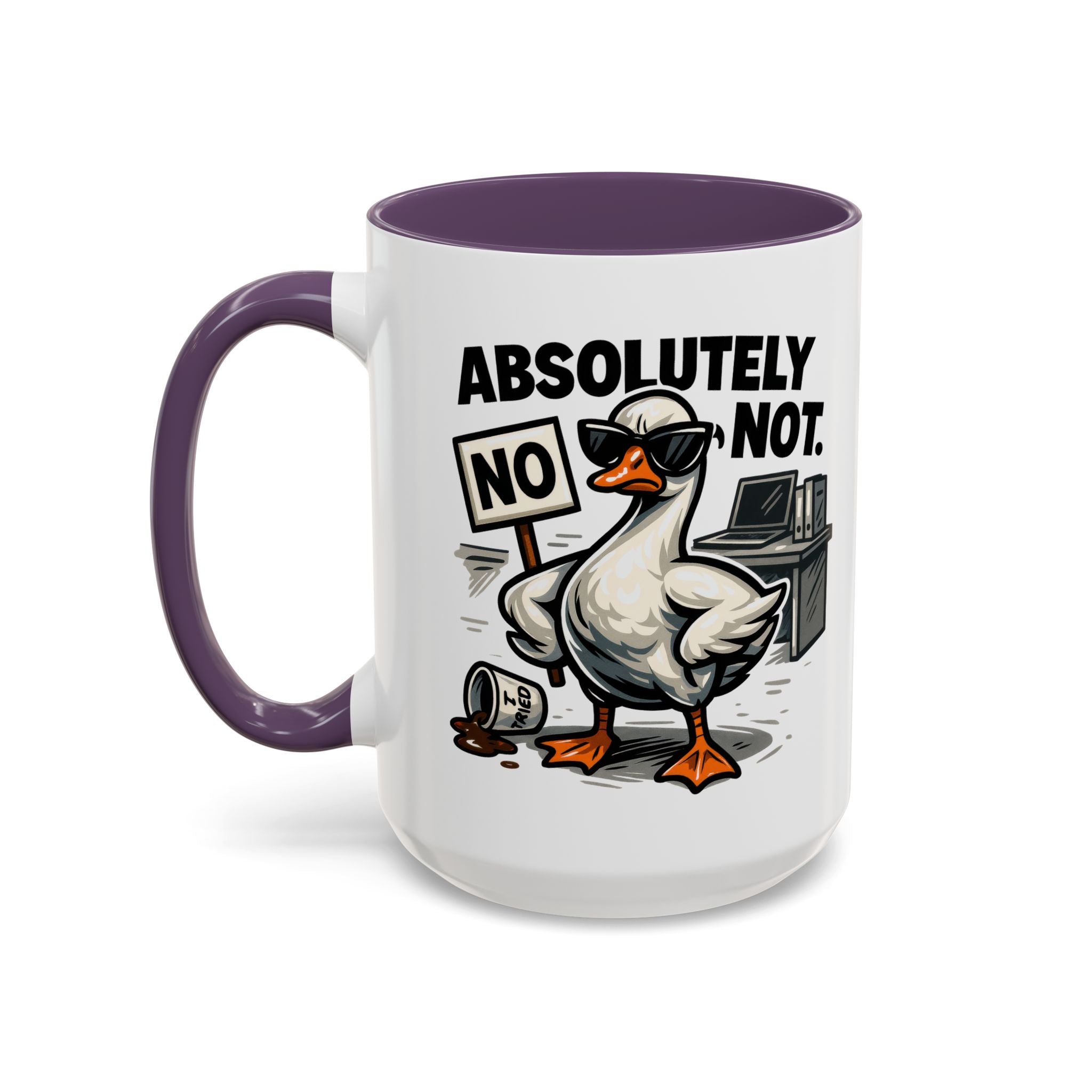 Sassy Coffee Mug, Humorous Gift for Geese Lovers, Fun Office Desk Decor, Funny Animal Cup, Quirky Kitchenware