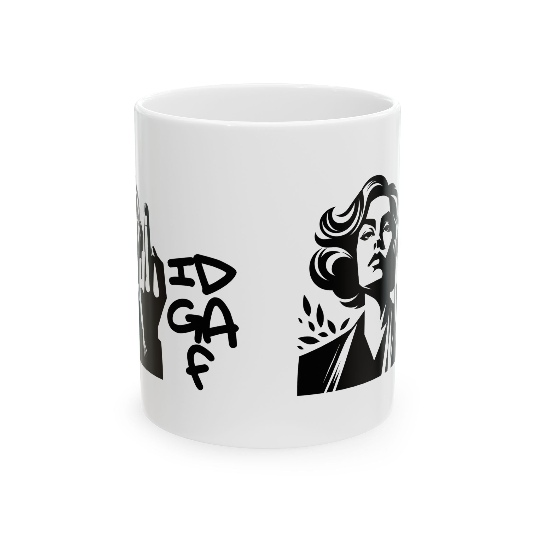 Sassy coffee Mug - IDGAF Coffee Cup, Funny Gift for Her, Sarcastic Tea Mug, Unique Office Present, Empowering Quote Drinkware