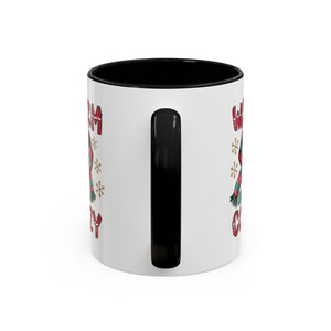 Warm & Cozy Holiday Accent Coffee Mug - Perfect for Winter Mornings, Christmas Gifts, Hot Beverage Lovers, Seasonal Decor, Cozy Vibes