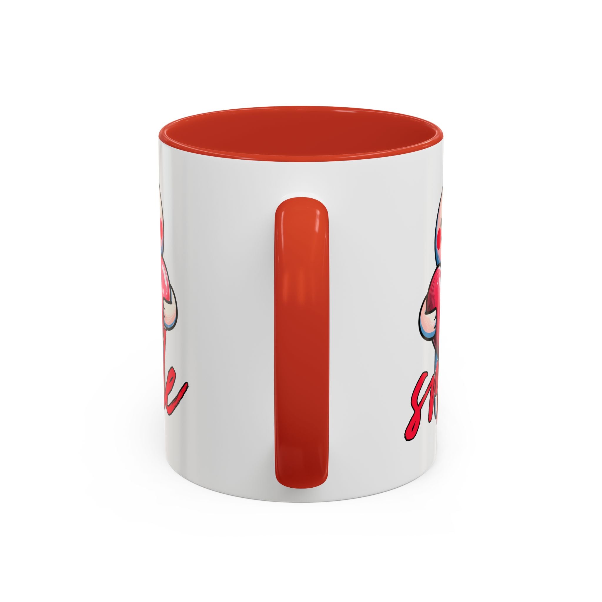 Smiling Heart Accent Coffee Mug - 11oz & 15oz | Cute Gift for Friends & Family