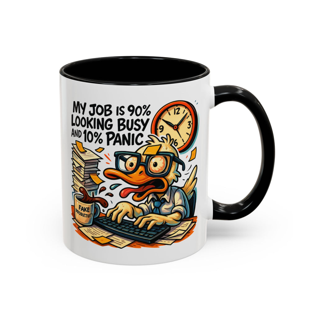 Funny Office Duck Coffee Mug | Perfect Gift for Office Workers, Desk Jokes, Humor, Funny Barista Mug, Creative Gift Idea