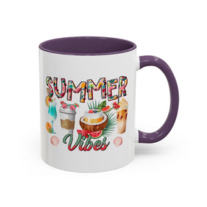 Summer Vibes Accent Coffee Mug - 11oz & 15oz - Perfect for Sunny Days & Celebrations