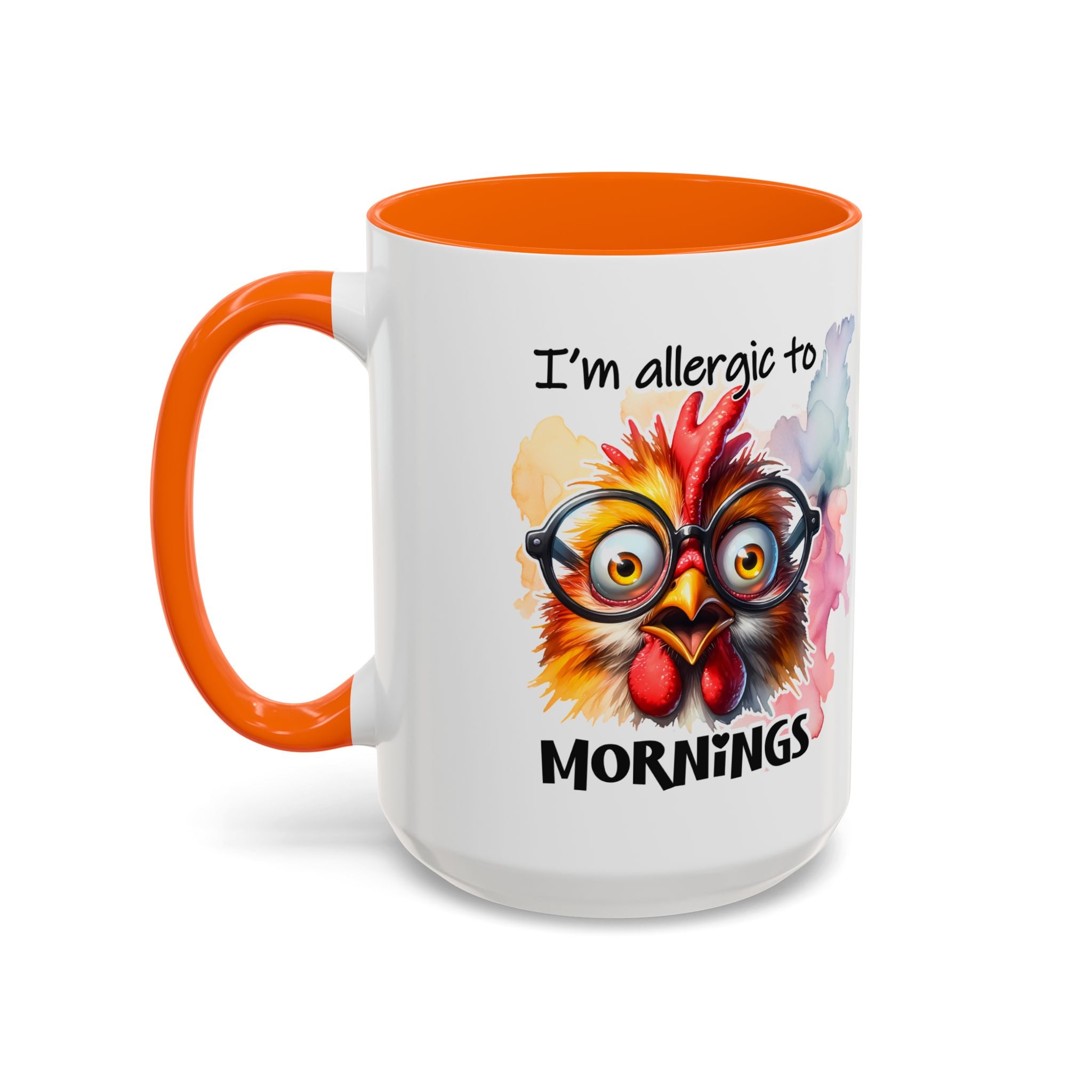 Funny Morning Coffee Mug, Gift for Coffee Lovers, Humorous Mug, Office Mug, Unique Cup for Mornings, Chicken Design