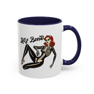 Spooky Skeleton Mug - Let's Bone, Halloween Gift, Gothic Coffee Cup, Unique Home Decor, Fun Drinkware