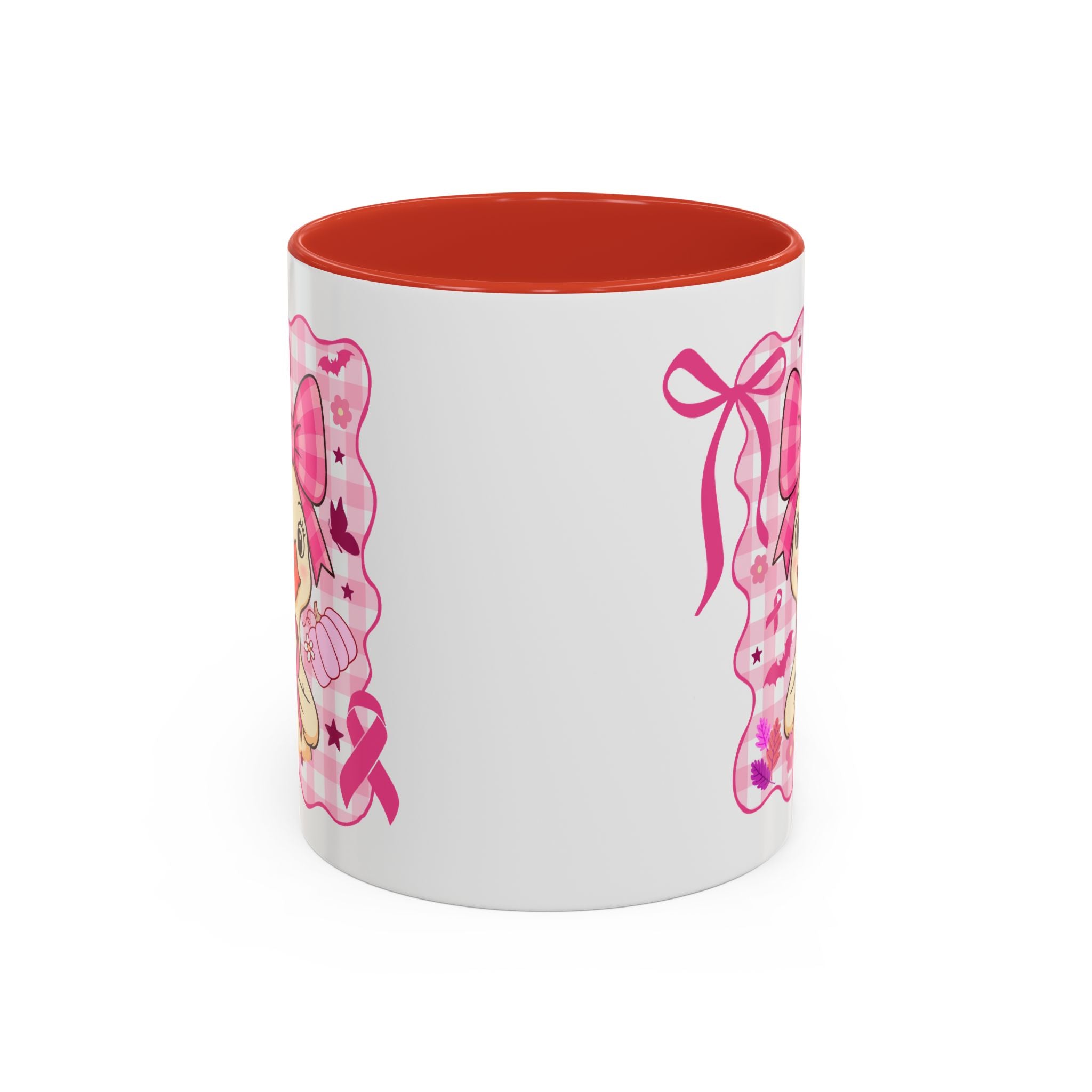 Pink Ribbon Duck Coffee Mug for Breast Cancer Awareness, Cute Gift for Her, Supportive Breast Cancer Mug, Unique Coffee Cup, Holiday Present