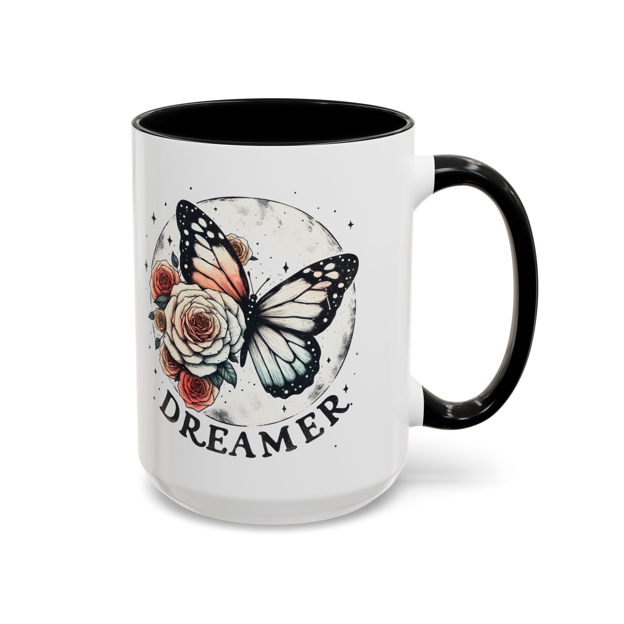 Dreamer Butterfly Coffee Mug - Stylish Accent for Creatives positive vibe freedom nature lover
