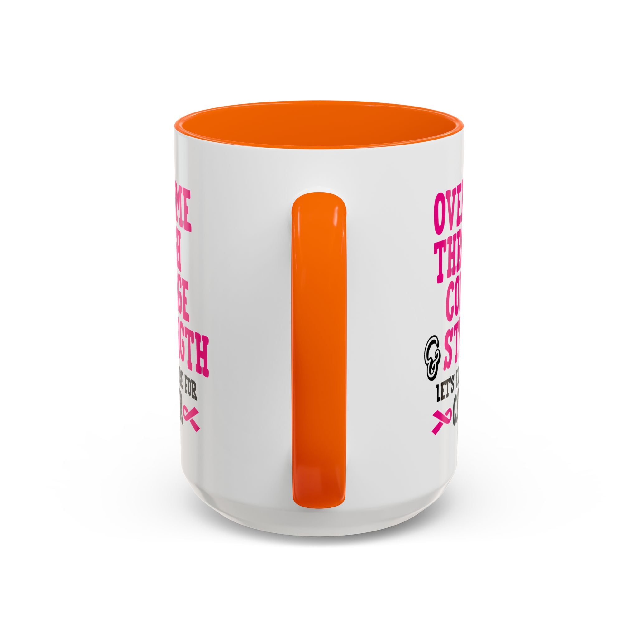 Inspirational Coffee Mug for Cancer Awareness, Gift for Supporters, Fundraising Mug for Breast Cancer, Motivational, 11oz, 15oz