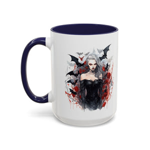 Gothic Coffee Mug, Dark Aesthetic Cup, Halloween Drinkware, Vampire Themed Gift, Horror Mug, Witchy Kitchen Decor