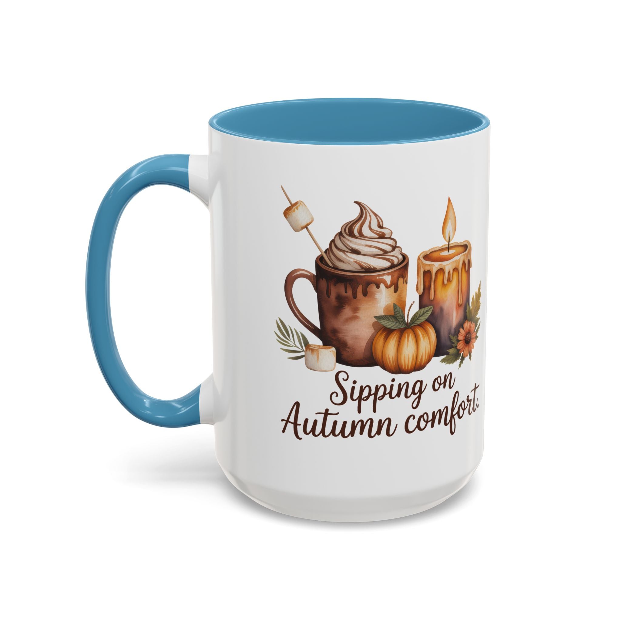 Autumn Comfort Coffee Mug - Sipping on Cozy Vibes nature lovers cup