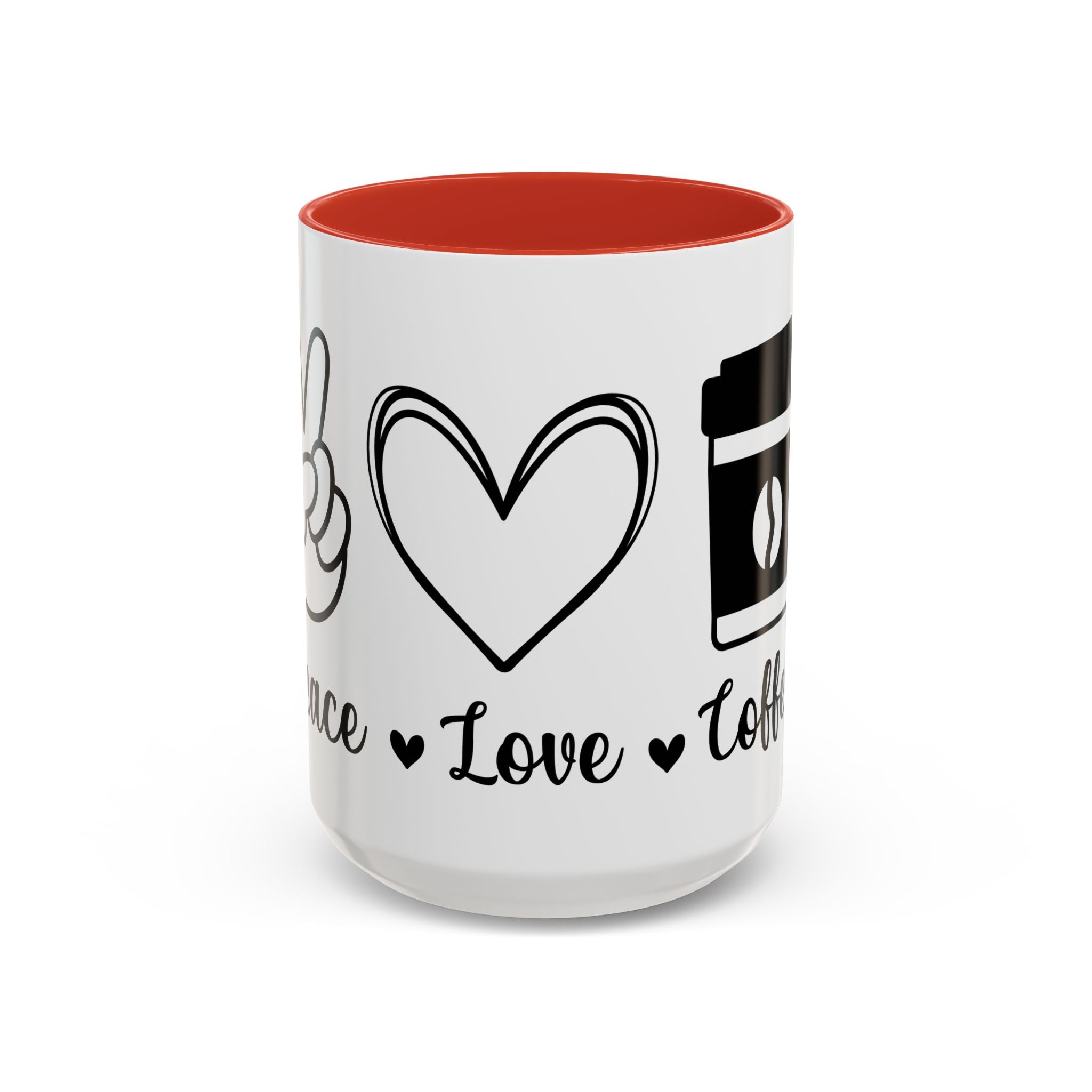 peace love coffee Accent Coffee Mug (11, 15oz)