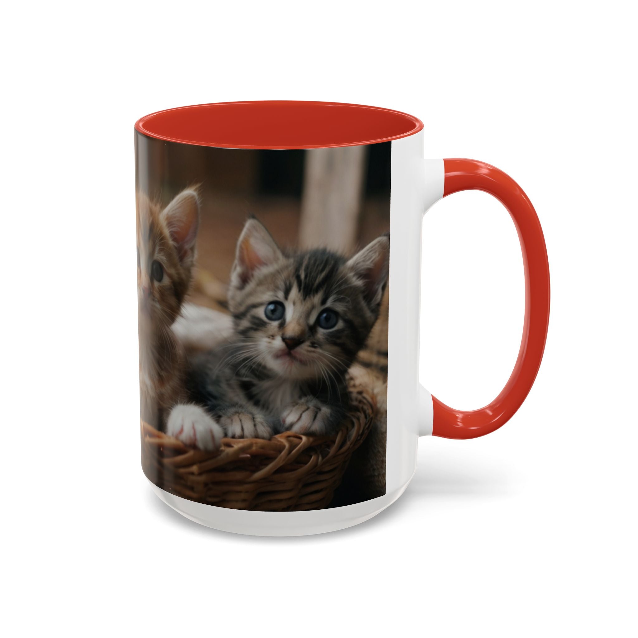Cute Cat Accent Coffee Mug - 11oz & 15oz family of cats