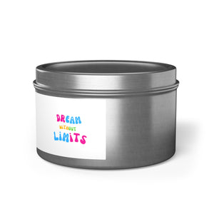 Dream without limits scented Tin Candles