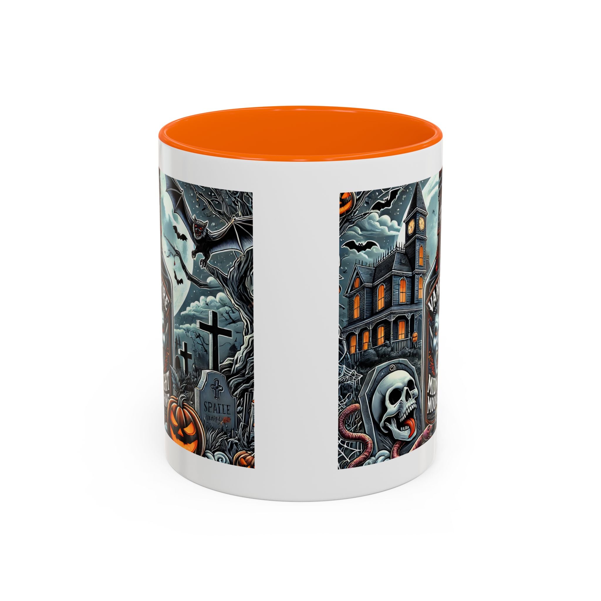 Gothic vampire Halloween Coffee Mug, Spooky Decor, Skull Design, Gift for Horror Lovers,  Party Essential, Unique Drinkware