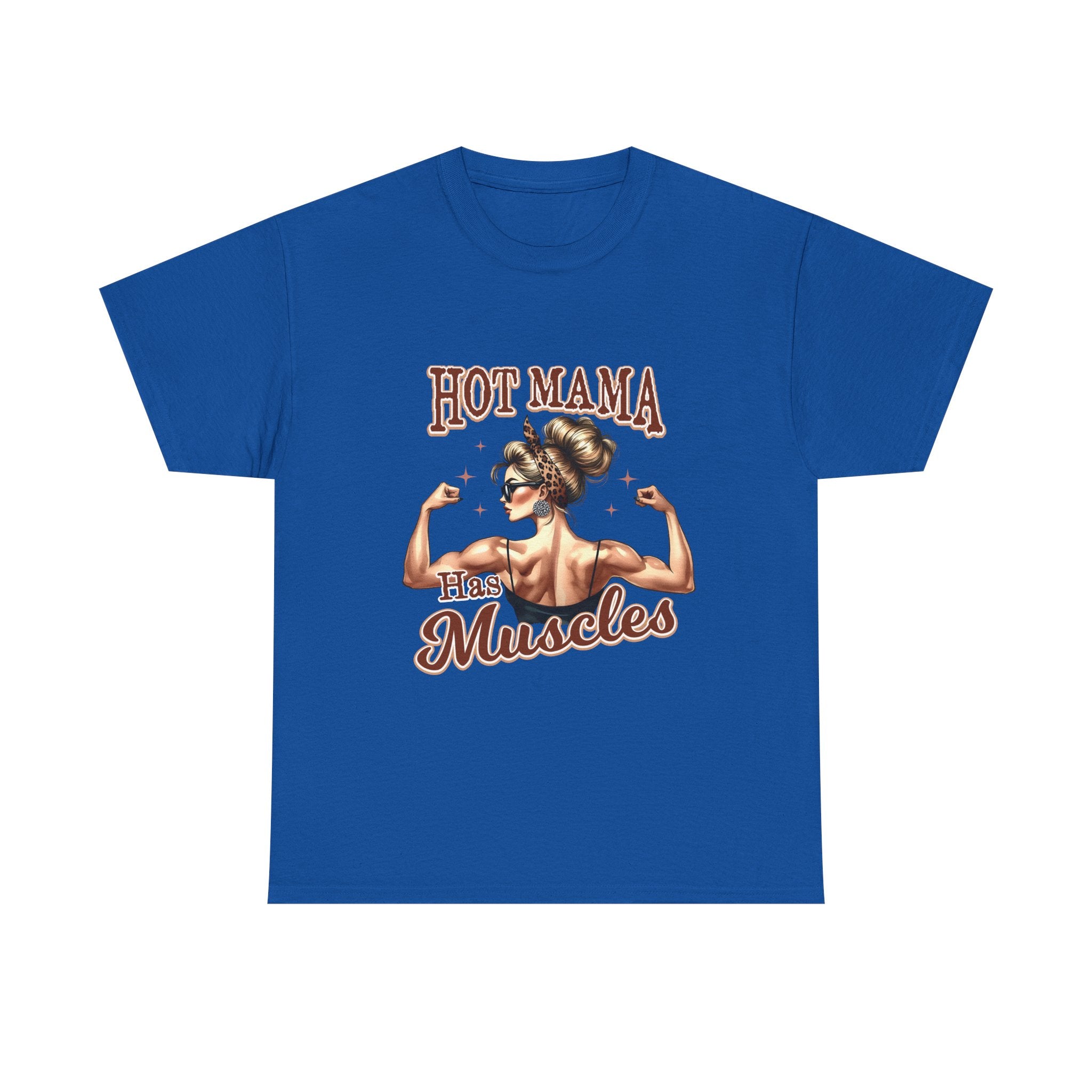 Muscle Mama Tee: Empowering Unisex Cotton Shirt, Gift for Moms, Fitness Lovers, Workout Apparel, Birthday, Mother's Day