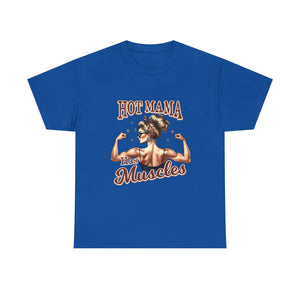 Muscle Mama Tee: Empowering Unisex Cotton Shirt, Gift for Moms, Fitness Lovers, Workout Apparel, Birthday, Mother's Day