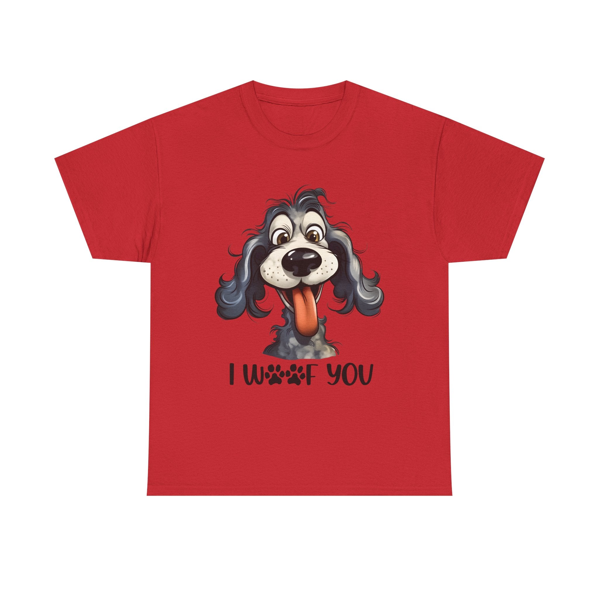 Cute Dog Lover Tee | I WOOF You T-Shirt, Pet Lover Gift, Dog Mom Shirt, Casual Wear, Anniversary Gift