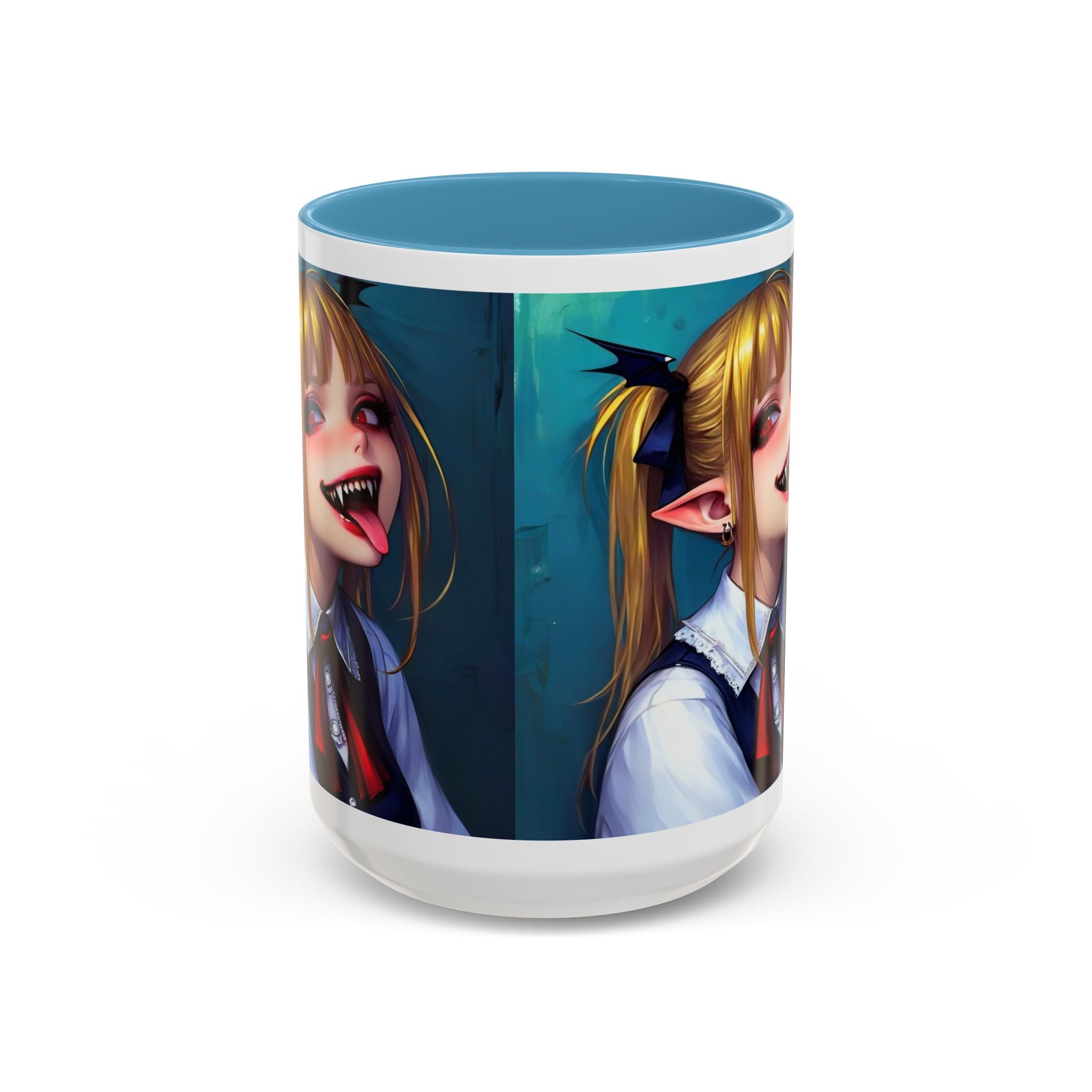 goth vampire girl Gothic Anime Coffee Mug with Edgy Design horror art