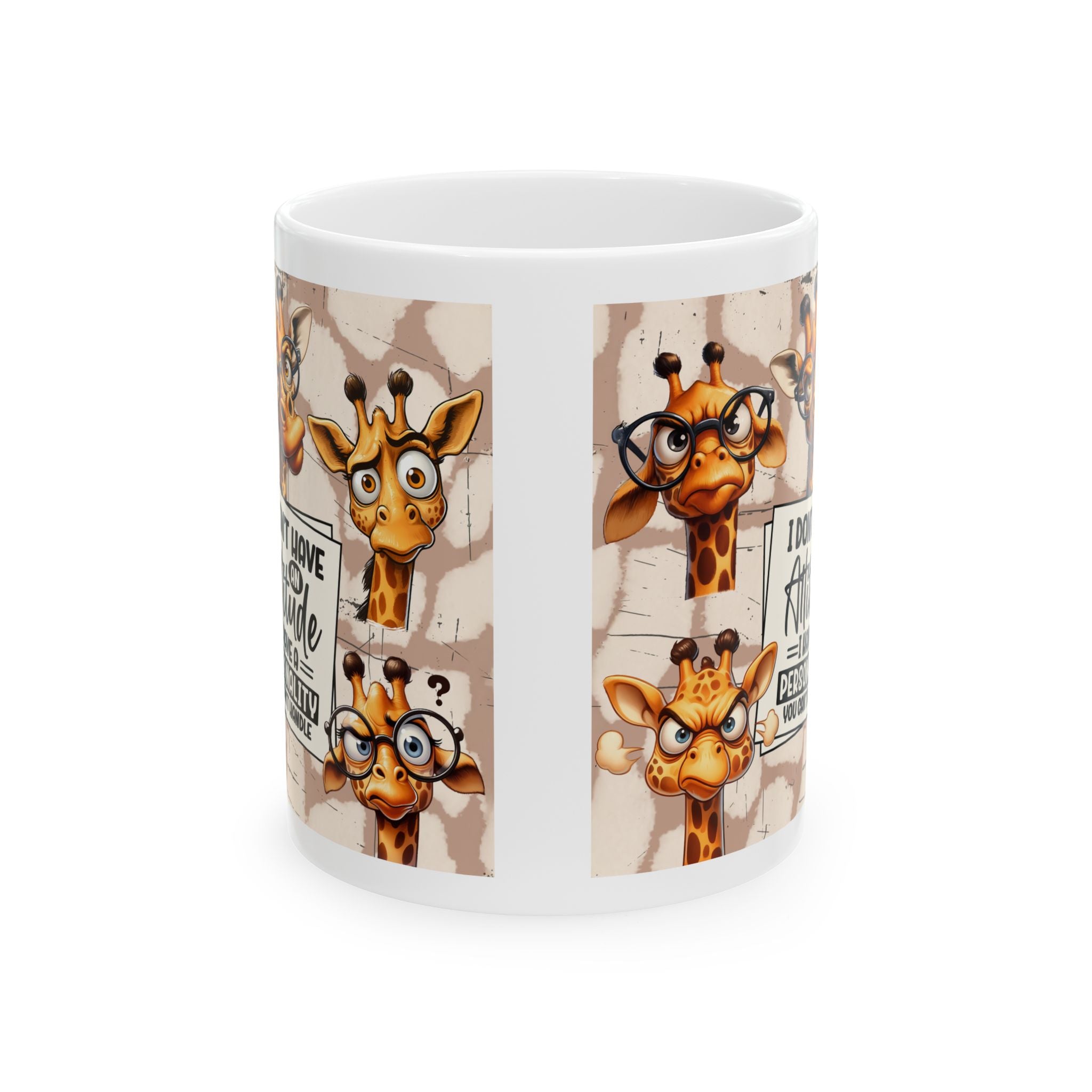 attitude sarcasm Giraffe coffee Mug - Perfect for Coffee Lovers, Gift for Animal Lovers, Fun Office Decor, Unique Birthday Present