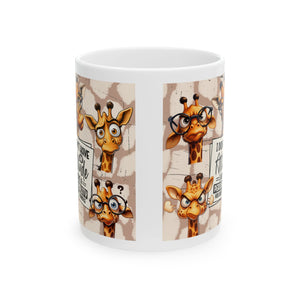 attitude sarcasm Giraffe coffee Mug - Perfect for Coffee Lovers, Gift for Animal Lovers, Fun Office Decor, Unique Birthday Present