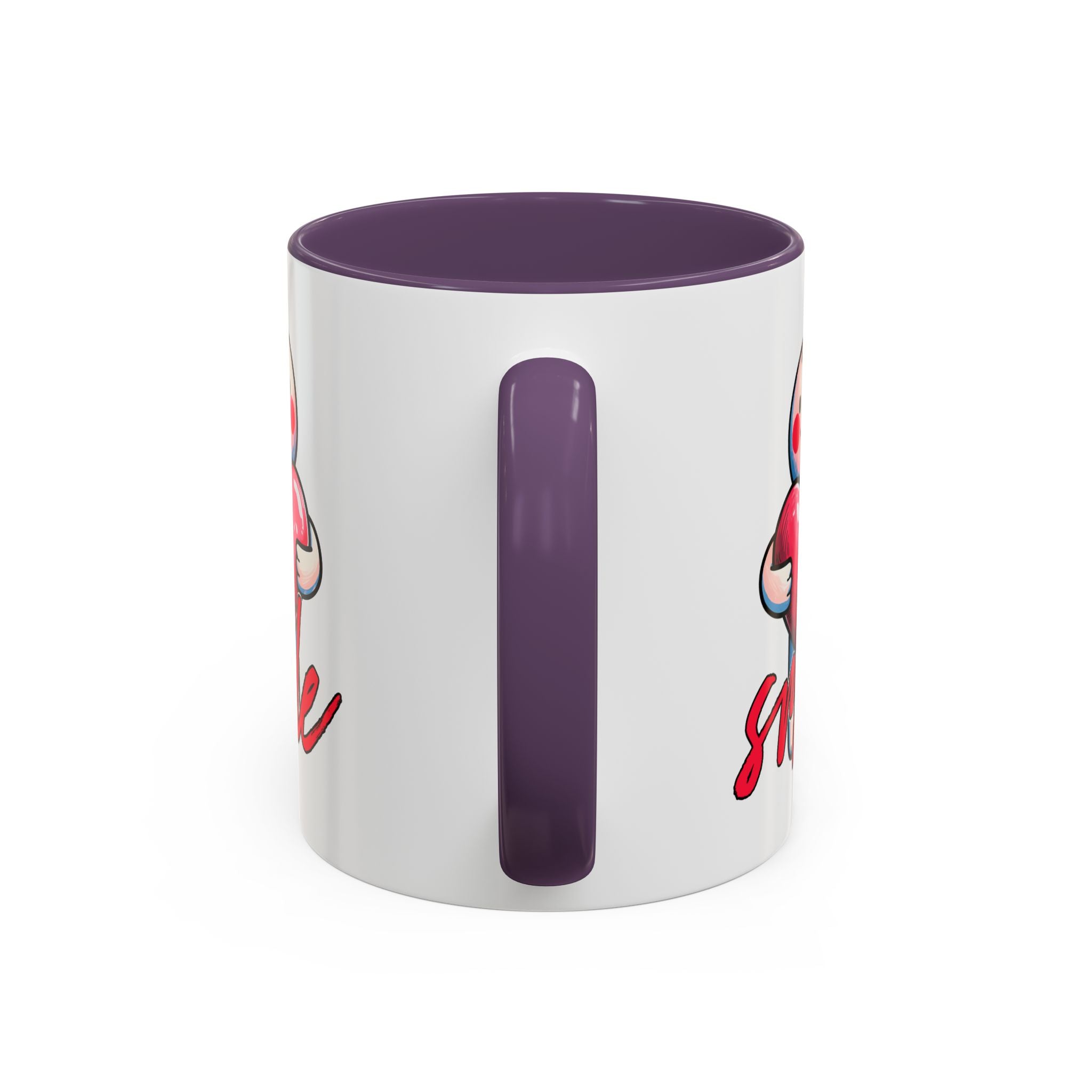 Smiling Heart Accent Coffee Mug - 11oz & 15oz | Cute Gift for Friends & Family