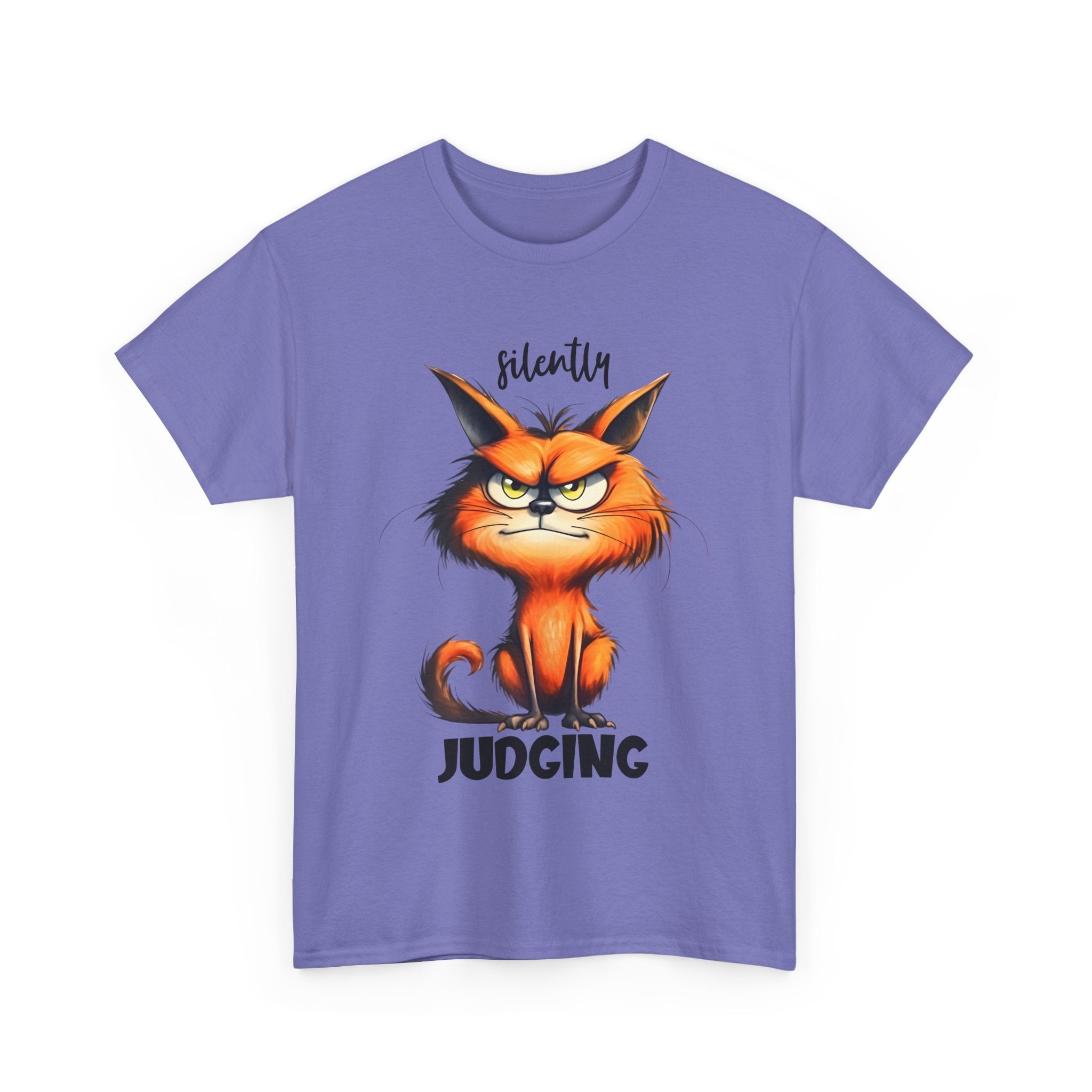 Unisex Cat Judgment Tee, Funny Cat Shirt, Gift for Cat Lovers, Pet Humor Tee, Cute Cat Graphic Tee, Animal T-Shirt