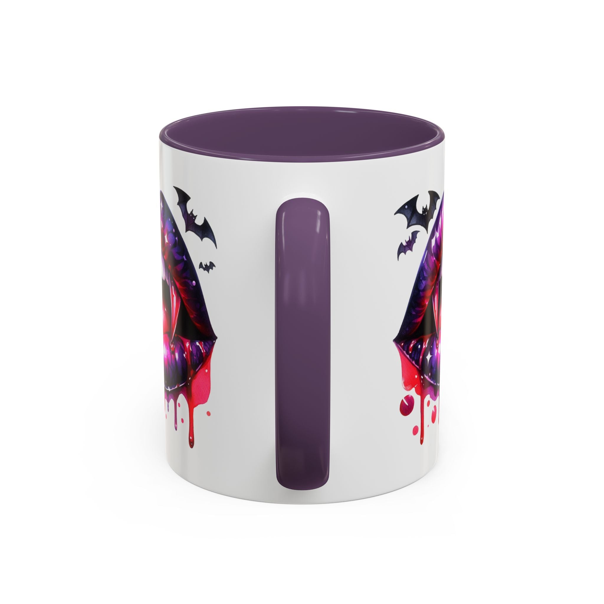 Gothic Vampire Coffee Mug, Halloween Mug, Dark Aesthetic, bats, Spooky Home Decor, Unique Coffee Cup