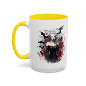 Gothic Coffee Mug, Dark Aesthetic Cup, Halloween Drinkware, Vampire Themed Gift, Horror Mug, Witchy Kitchen Decor