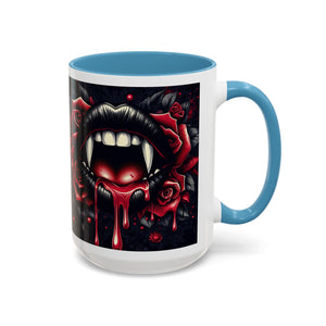 Gothic Vampire Rose Coffee Mug | Perfect for Halloween, Unique Gift, Dark Aesthetic, Gothic Decor, Horror Collectible