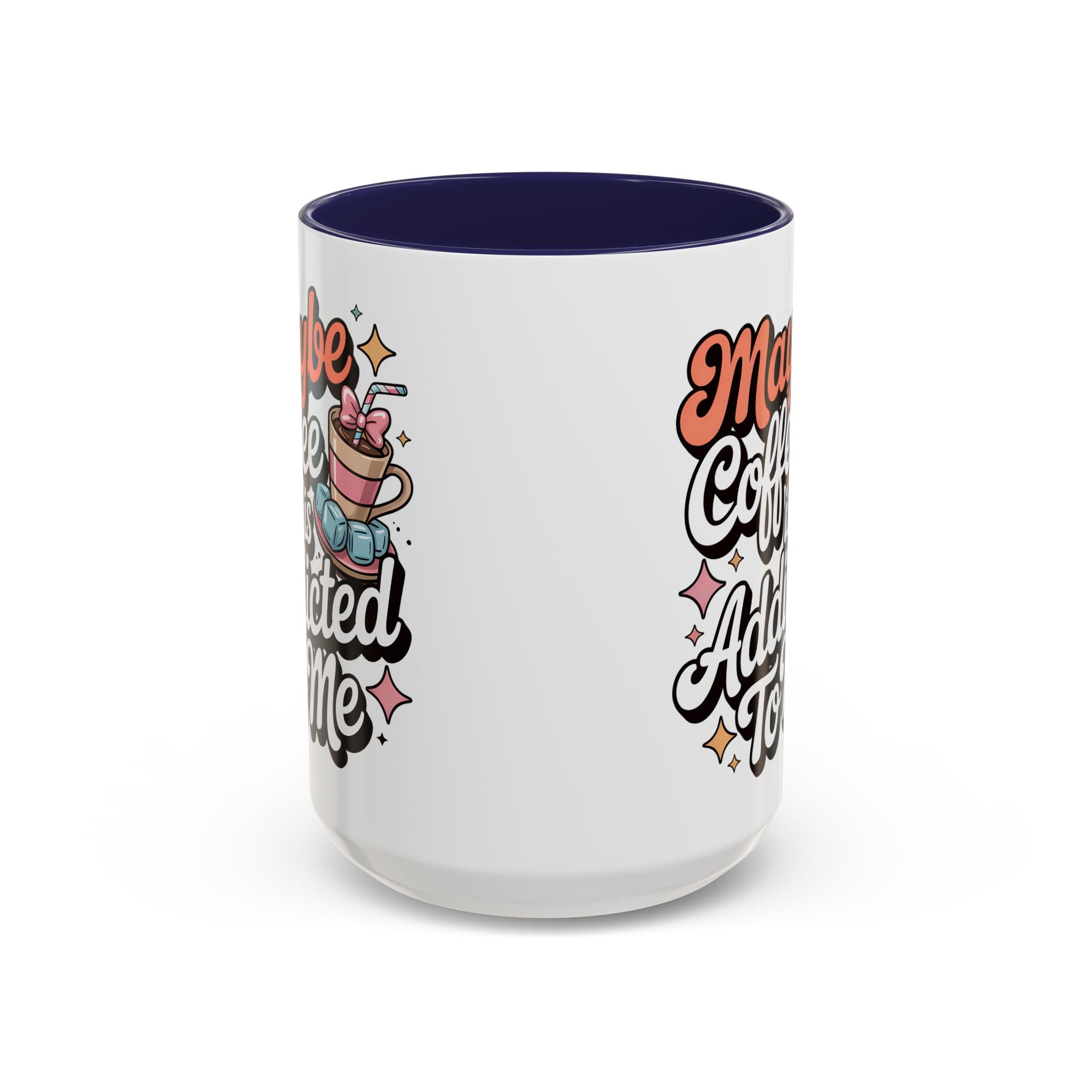 Coffee Addict Accent Mug - Fun Design for Coffee Lovers