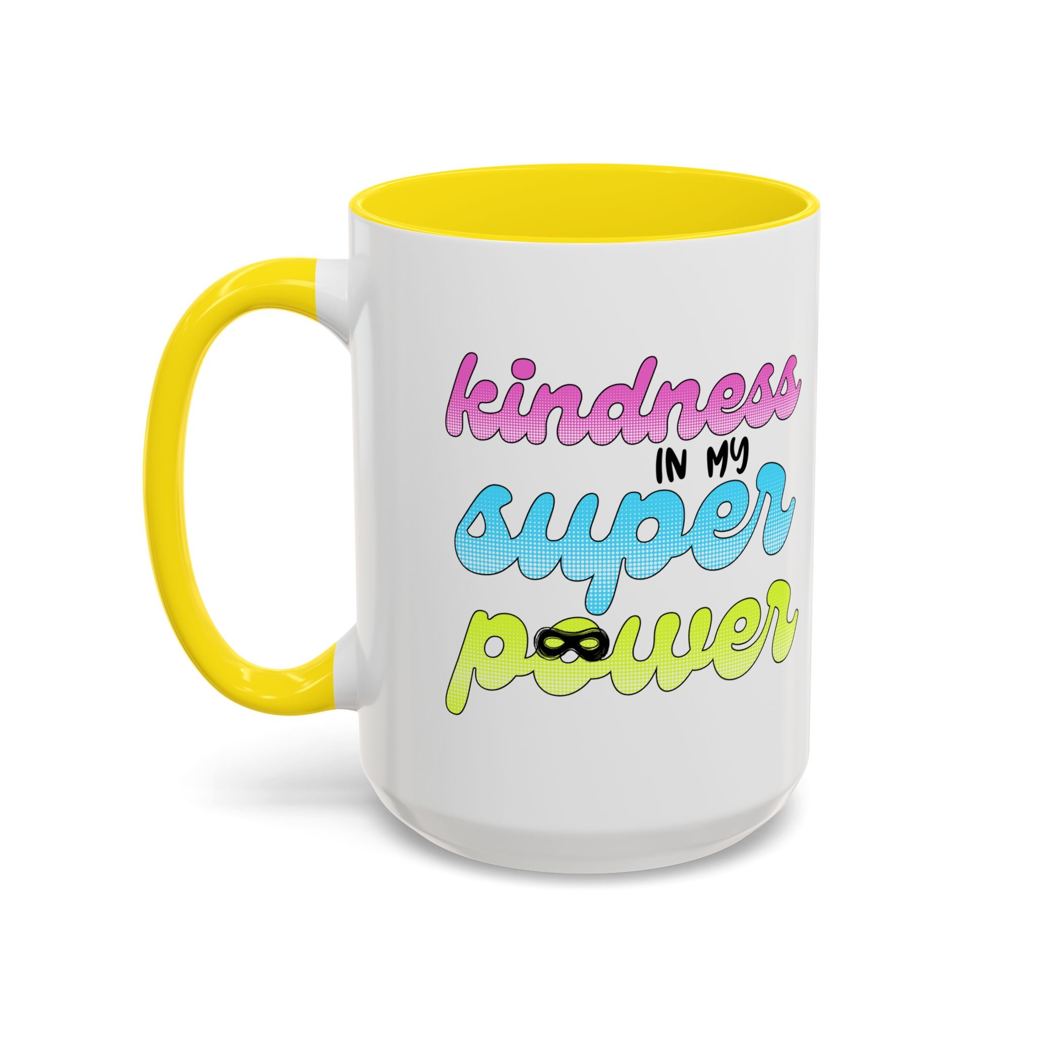 Kindness Superpower Coffee Mug, Inspirational Gift for Friends, Motivational Work Mug, Cute Drinkware for All Occasions, Unique