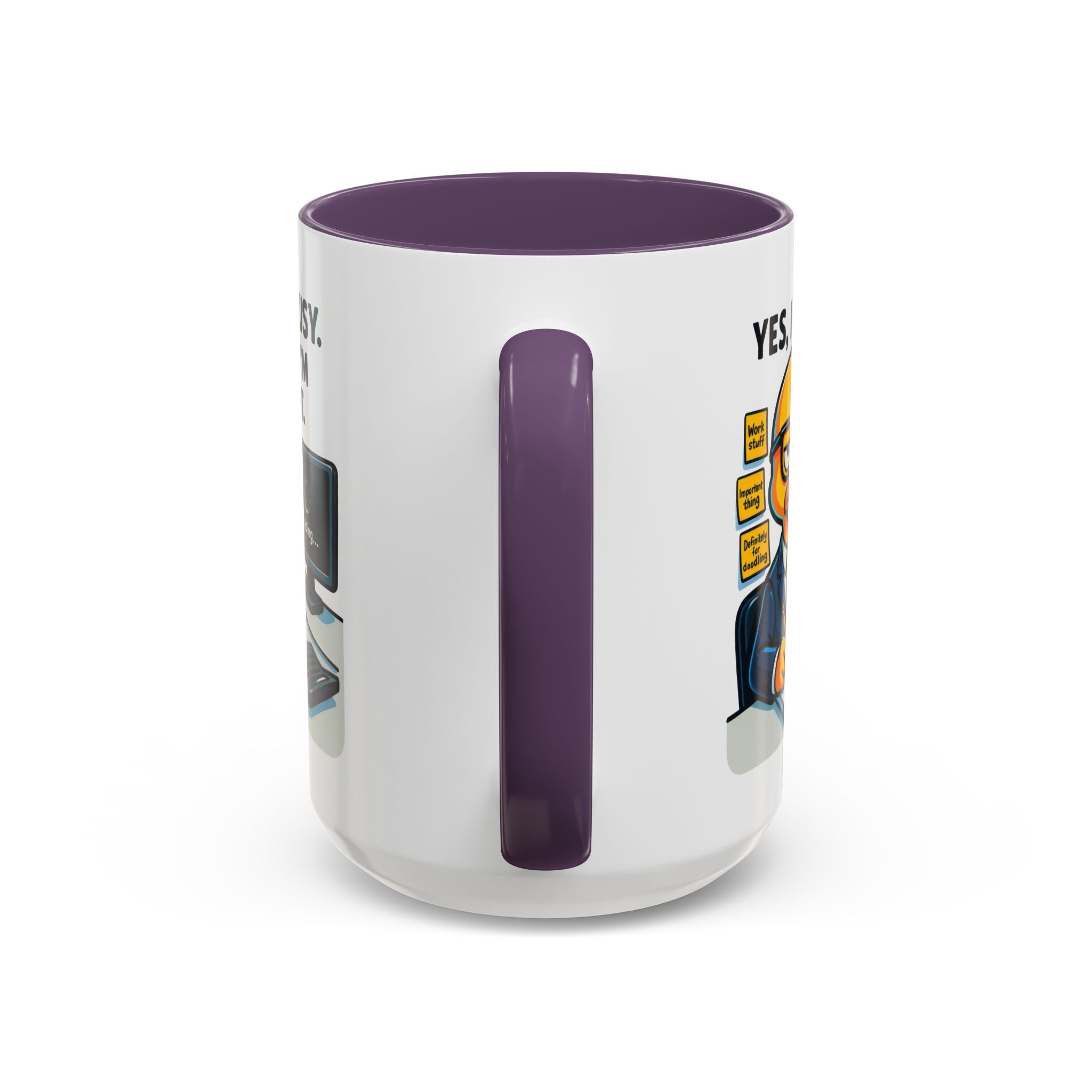 Funny Office Mug, Quirky Coffee Cup, Duck Humor Mug, Gift for Coworkers, Cute Desk Mug