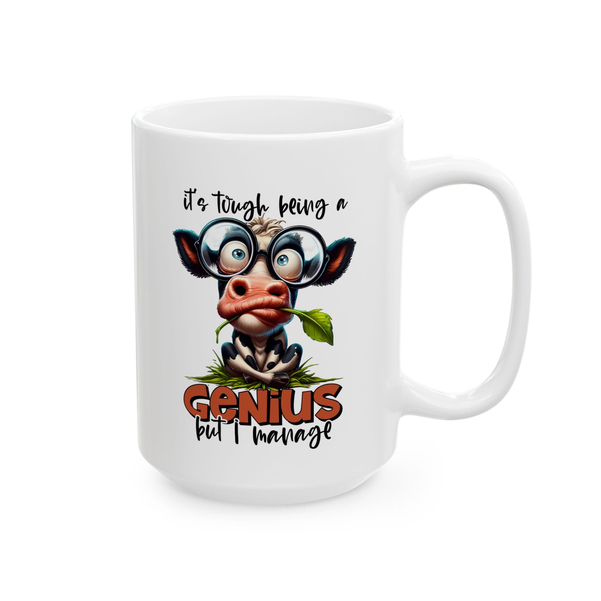 Funny Cow Coffee Mug - Cute Animal Gift  Home Decor, Unique Kitchenware, Animal Lover's Mug