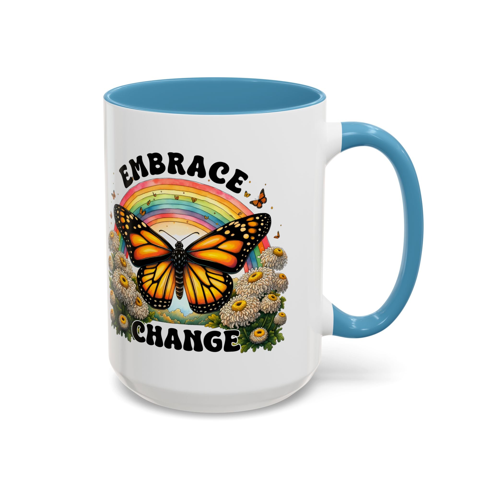 Embrace Change Butterfly Coffee Mug – Inspirational Gift for Nature Lovers