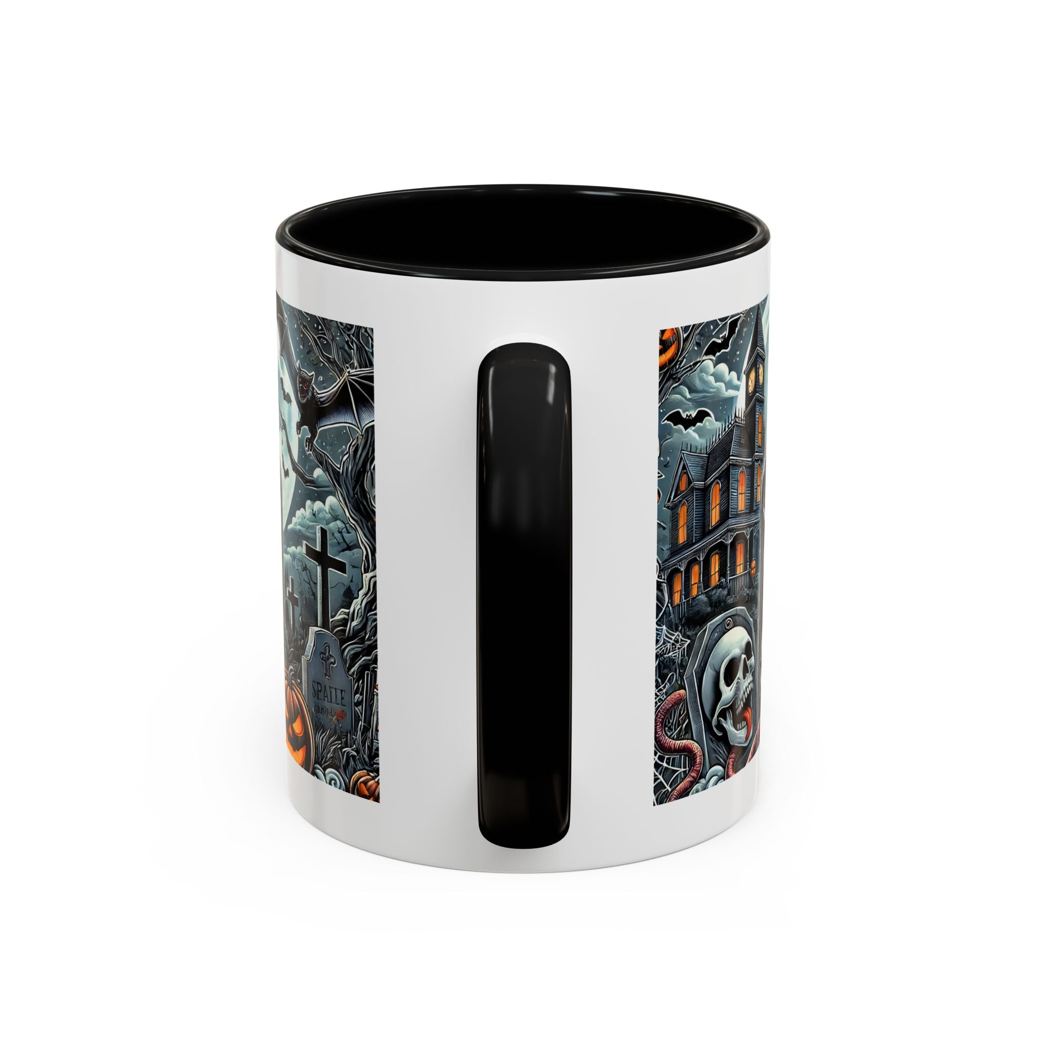 Gothic vampire Halloween Coffee Mug, Spooky Decor, Skull Design, Gift for Horror Lovers,  Party Essential, Unique Drinkware