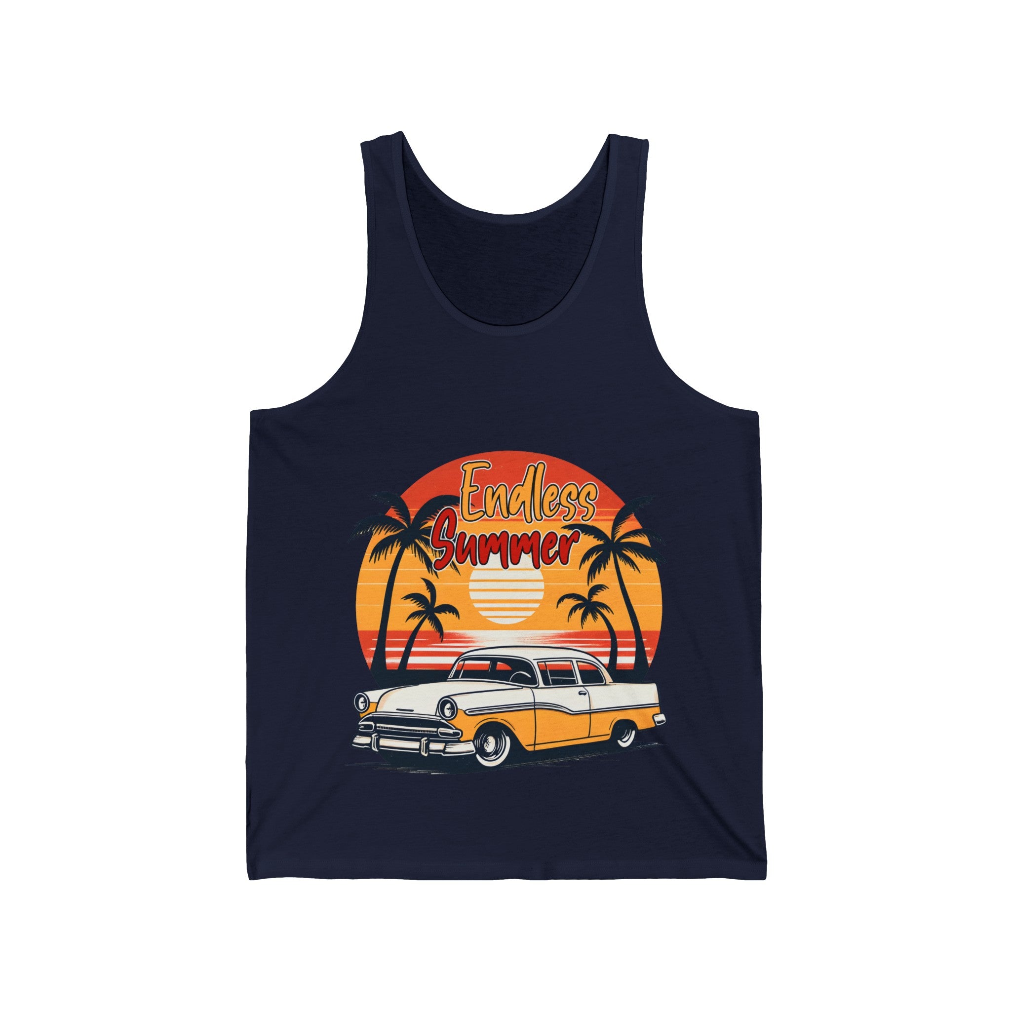 endless summer retro beach Unisex Jersey Tank by mrdragonsfire