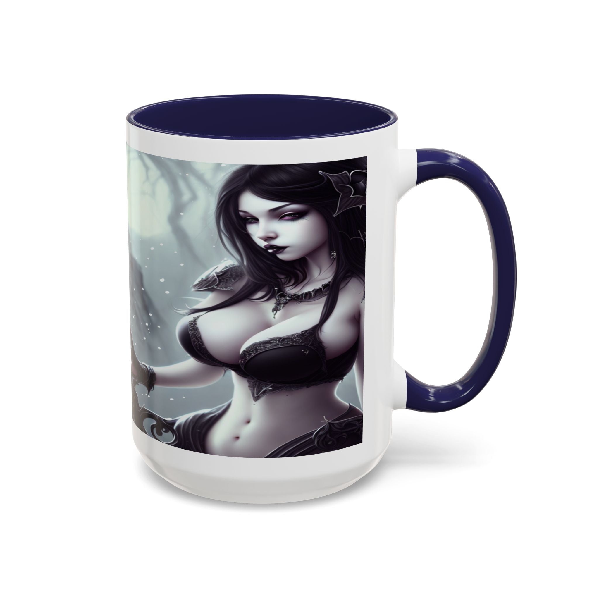 sexy busty woman Gothic Fantasy Coffee Mug – 11oz & 15oz Sculpted Design horror art