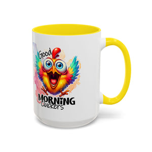 good Morning Mug with Cheerful Rooster Design - Perfect for Coffee Lovers, Gifting, Morning Routine, Kitchen Decor, Bird Enthusiasts