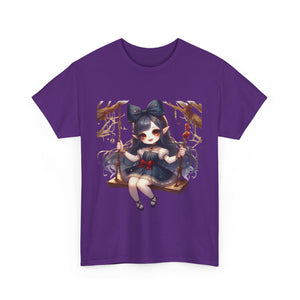 vampire girl on a swing horror Unisex Heavy Cotton Tee men women halloween #23