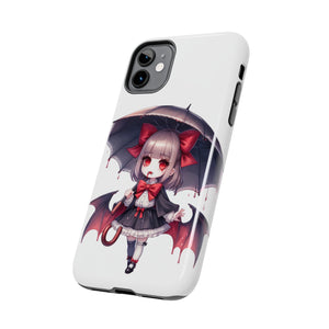 vampire girl horror art Tough Phone Cases