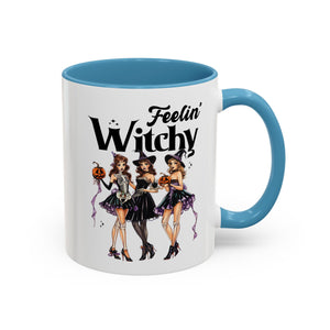 Witchy Accent Coffee Mug - Spooky Halloween Mug, Witchy Decor, Gift for Her, Fall Coffee Cup, Party Mug