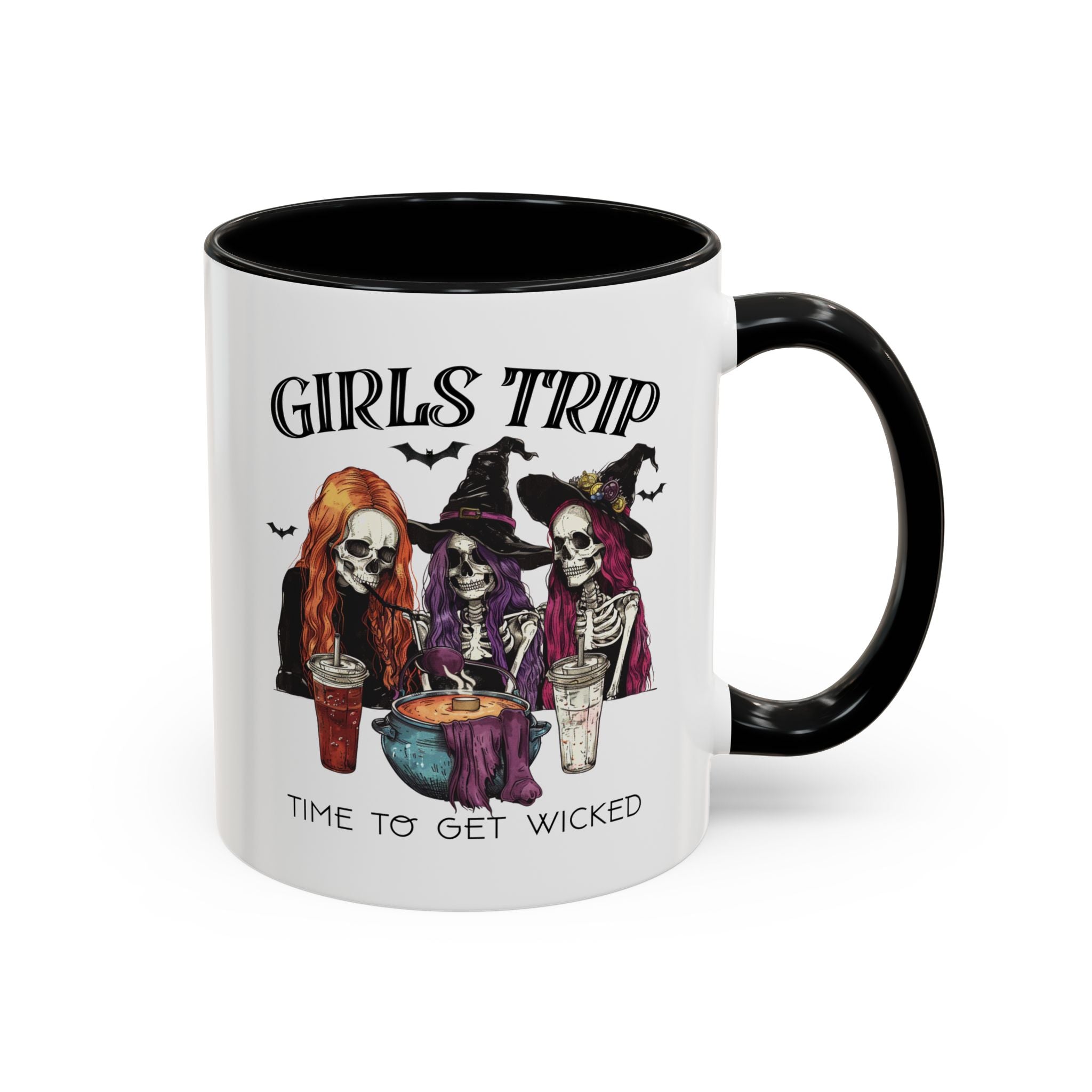 Wicked Girls Trip Coffee Mug, Halloween Gift, Spooky Vibes, Friends Gatherings, Witchy Decor, Fun Drinking Mug