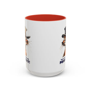 Funny Cat Coffee Mug - Purr-ivacy & Puppy Humor, Gifts for Cat Lovers, Home Office Accessories, Birthday, Pet Owner Mug
