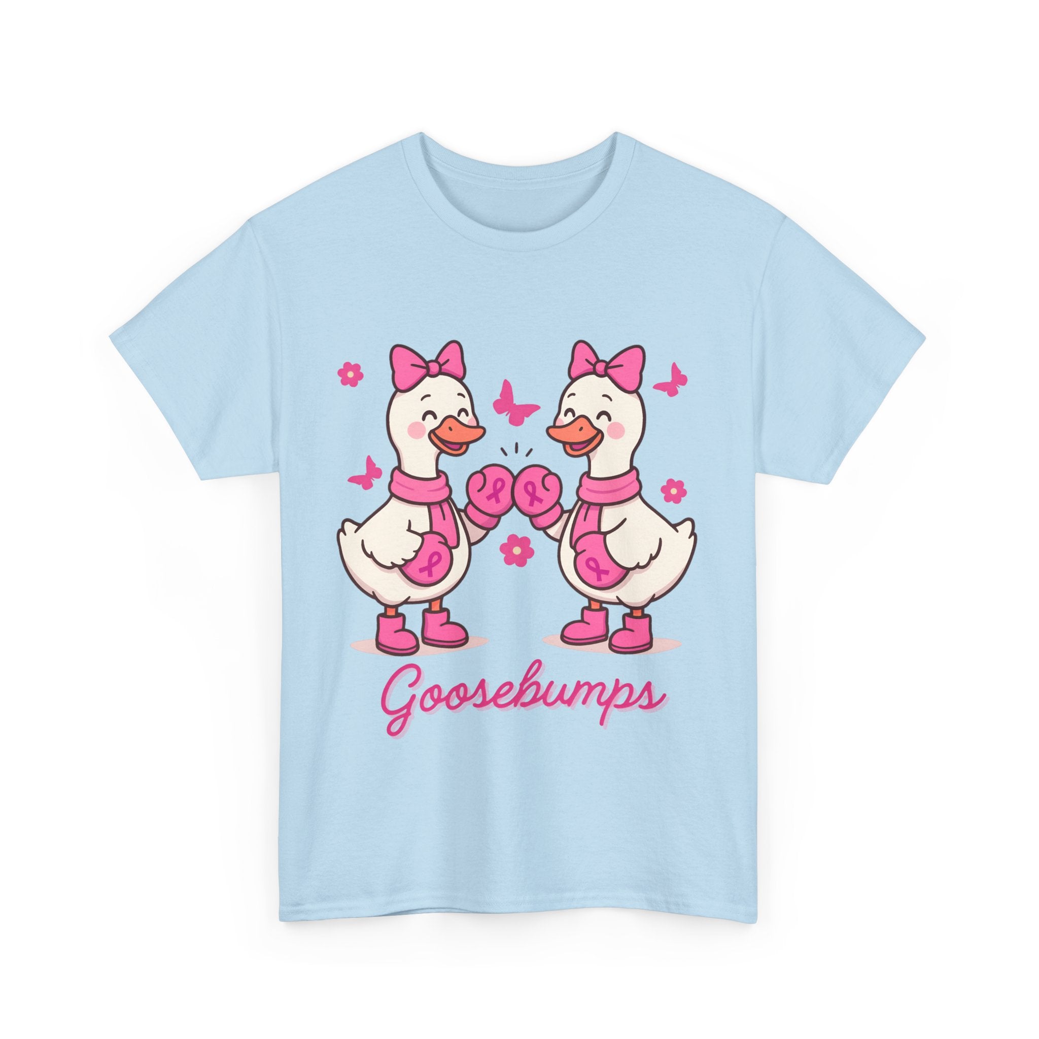 Cancer awareness Goosebumps Unisex Cotton Tee for Animal Lovers, Gift for Friends, Casual Wear,