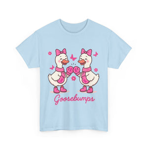 Cancer awareness Goosebumps Unisex Cotton Tee for Animal Lovers, Gift for Friends, Casual Wear,