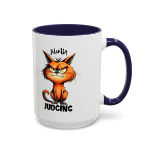 sarcasm attitude  Cat Coffee Mug - Just Judging - Perfect Gift for Cat Lovers, Pet Owners, Birthdays,  Funny Mug