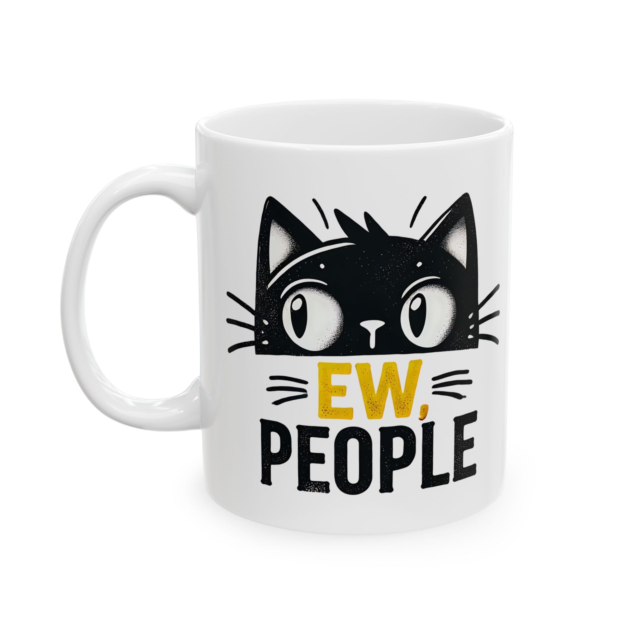 Cat Lover's coffee Mug attitude | Funny Gift for Cat Owners  Cute Cat Design | Purrfect Coffee Cup | Pet Lover's Gift